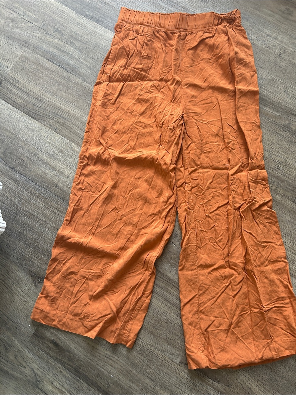 H&M Orange Wide-Leg Pants